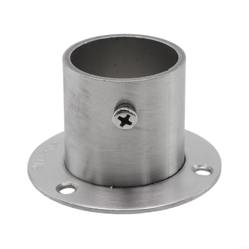 Raccord à bride murale robuste en acier inoxydable pour tuyaux ronds, installation facile (32 mm)