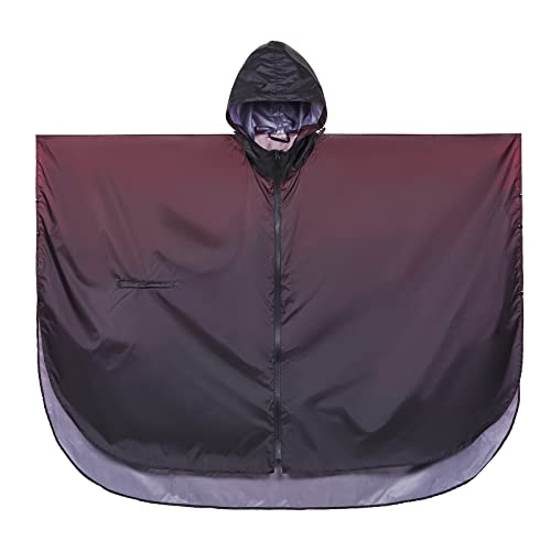 Image of SaphiRose Adult Rain Poncho Waterproof Hooded Zipper Raincoat with Pockets | OEKO-TEX Certified 100% Polyester, Lightweight Packable Storage Pouch, Heat-Sealed Seams, Quick-Dry for Outdoor Hiking