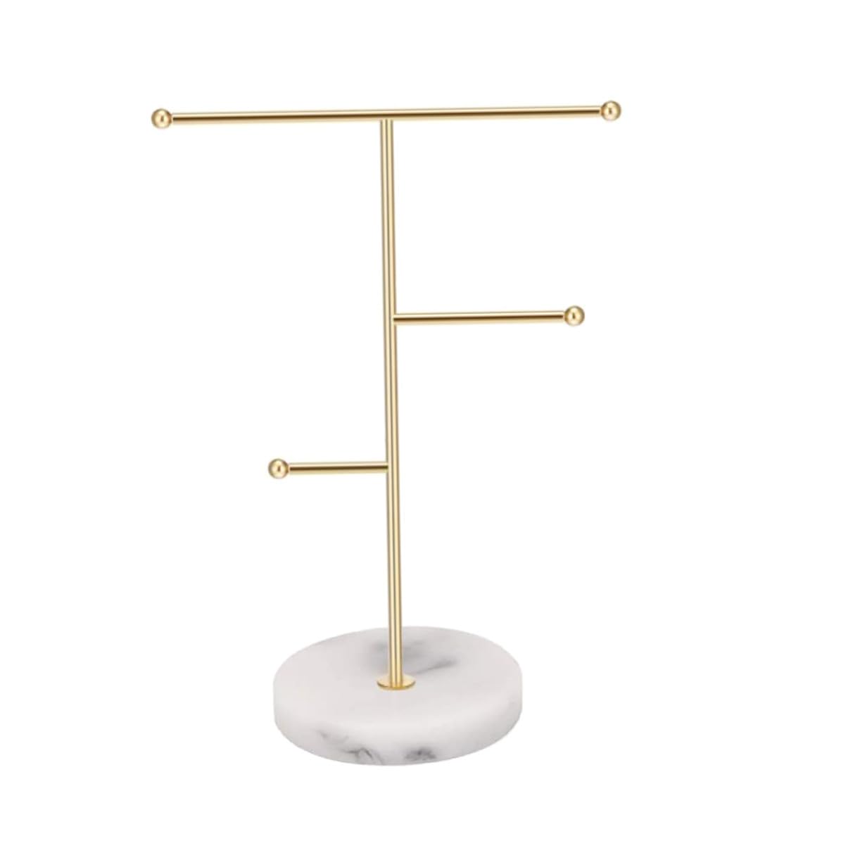 Schmuckständer aus Goldfarbenem Eisen 18,5x10x26cm Uhrenhalter und Schmuckorganizer für Aufbewahrung und Präsentation Nordic Stil Zubehör für Schmuck und Uhren
