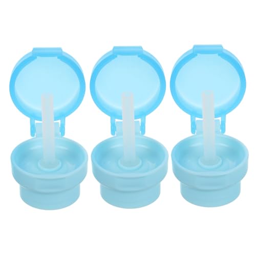 TOYANDONA 3個シリコン製こぼれ防止ストロー付きベビーボトルキャップ 子供用ボトルアダプター 食品グレード耐久素材 使用後も清潔保持 外出先でも 設計