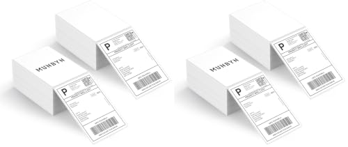 Image of MUNBYN 4x6 Inch Thermal Labels, 1000 Labels /2 Stacks(500 Pcs per Stack) (Pack of 2)