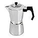 ROSSETTO Cafetière italienne express en Aluminium - Couvert transparent (9 Tasses)