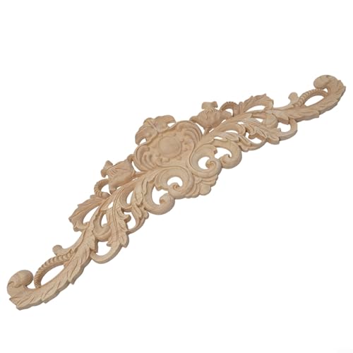Moulage de fleurs en bois sculpté main pour une décoration chic 40x12cm - 5