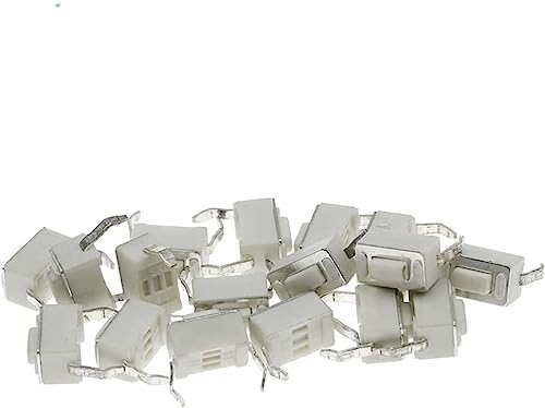 Interrupteur tactile 3x6x4.3mm DC 12V 50mA DIP 2 broches bouton poussoir blanc lot de 1000
