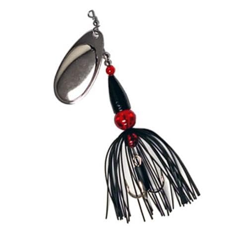 Arctic Spinners Trolling Lure (Nickel/Black) - 5/16 oz. In-Line Spinner - 1 Piece