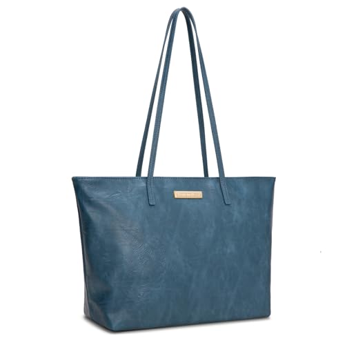 Image of Montana West Medium Tote Bags for Women Shoulder Handbag with Zipper Lightweight Everyday Purse for Work, Travel, or Shopping
