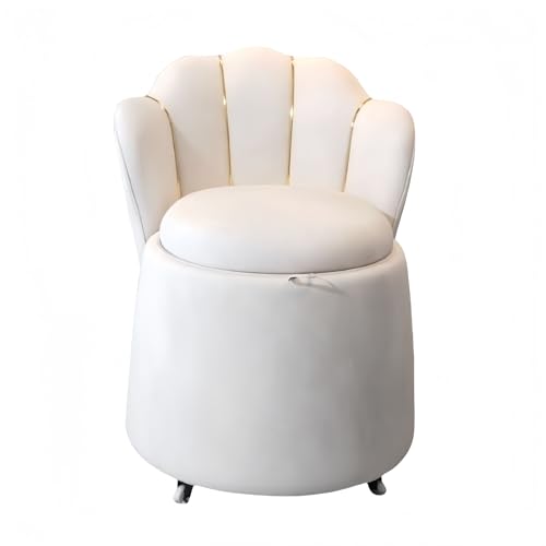 Sillón Plegable Terciopelo Blanco