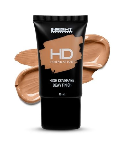 INSIGHT HD Foundation | Dewy Finish | High Coverage| Blurring Properties| Lightweight | Fragrance Free |Flawless Look| Shade-MNY20