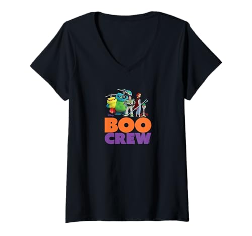 T-shirt Toy Story pour femme col en V spécial Halloween style Boo Crew confort