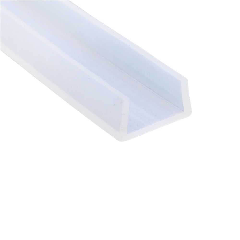 Loacea One Color U-Shaped Seal Strip 1Pc U Channel Silicone Rubber Shower Door Glass Sealing Strip, Edge Trim Glazing Weatherstrip Guard(26Mm*16Mm*5Meters)