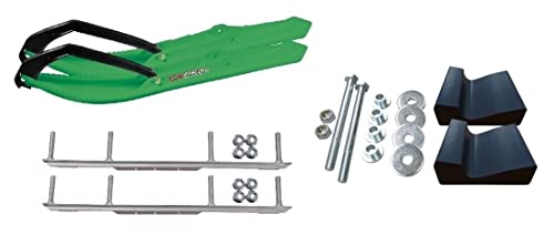 C&A Pro Green BX Snowmobile Skis w/ 6