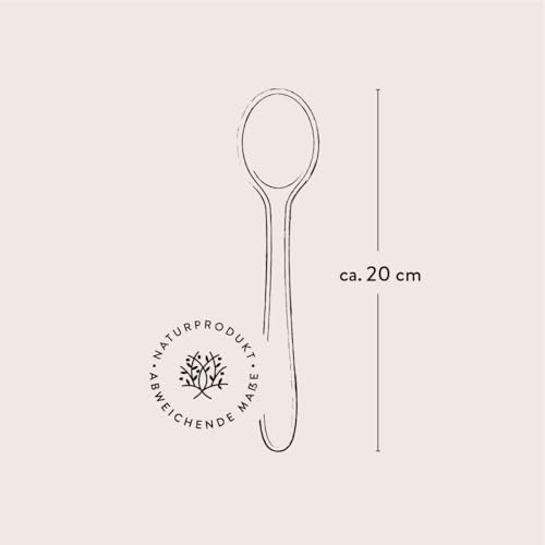 DAS OLIVENHOLZBRETT ® Olivenholz Löffel 20cm / Standard Löffel aus Holz/Olivenholz Loeffel