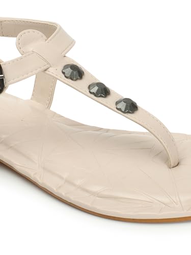 Image of ELLE womens Fashionable Backstrap Comfortable Flats for Daily Use I Work Use I Casual Use I Party Use I El-js-wn-33 Flat Sandal