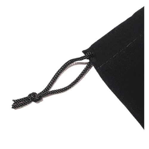 Bolsas de terciopelo negro para organizar joyas en tus viajes y proteger collares 5