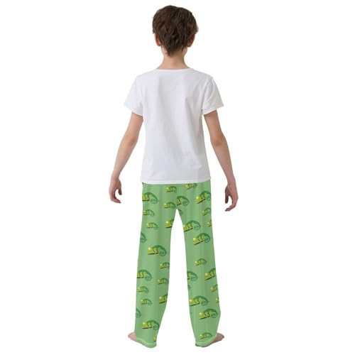 Chameleons Boys Long Pants Soft Trousers Elastic Waist Kids Lounge Bottoms with Pockets S-XL3