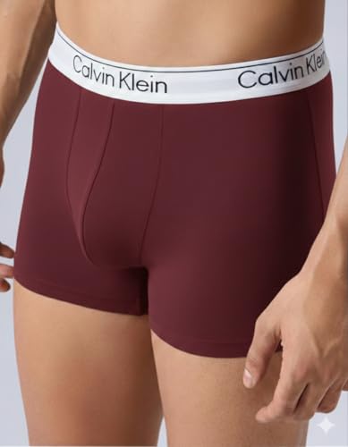 Image of GIIG CK Presents Plain Strechable Micromodal Fabric Underwear for Men (Black,Blue,Wine) Pack of 2 Size M,L, XL, XXL