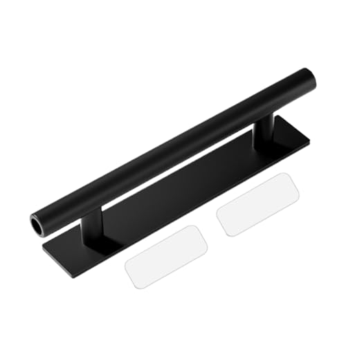 Pega las manijas de las puertas, manija adhesiva para puertas - Manijas para armario sin perforar despegar y pegar - Tiradores adhesivos versátiles para cajones Stick sobre soporte push pull para