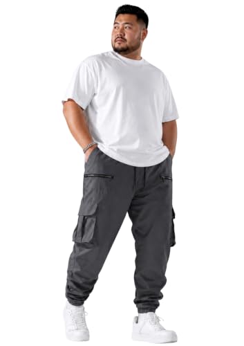 Image of INKKR Men Plus Size Cargo Pants || Plus Cargo Pants Cotton || 2XL-6XL