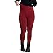 Produktbild cosey Damen einfarbige High Waist Legging, Rot, S