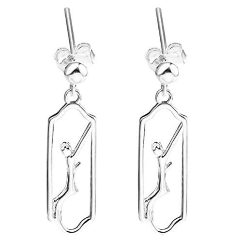 Boucles d'oreilles carrée féminine personnalité LAMGUL contre les allergies