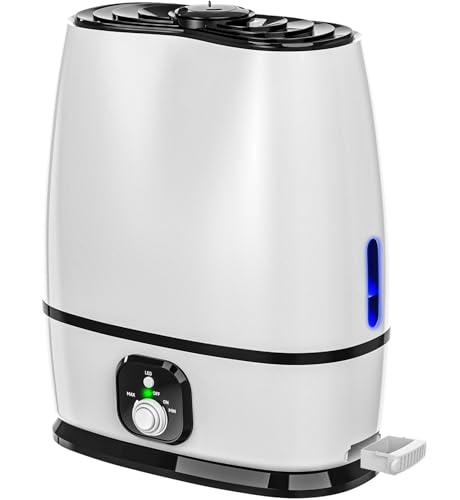 Everlasting Comfort 6L Humidifiers for Bedroom, Quiet 50HR Runtime No-Filter Supersized Cool Mist Humidifier Large Room for Whole House, Plants, Baby Nursery, Allergies, Dry Skin, Congestion, Indoor