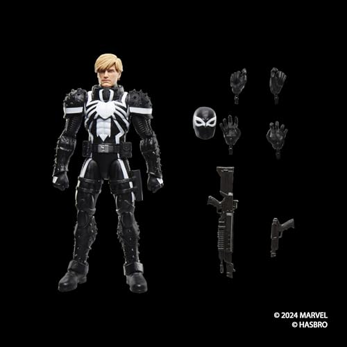Marvel Legends Series Agent Venom (Flash Thompson) Action-Figur zu den Comics, Schwarz