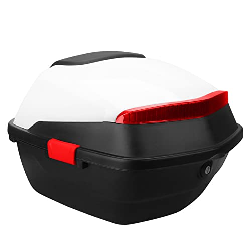 Sac à dos de rangement moto rouge et blanc robuste et résistant