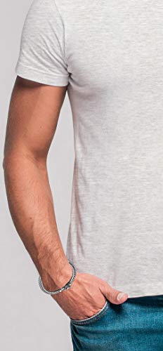 kuzzoi 925 Sterling Silver Round Byzantine Bracelet for Men with Dragon Head Ring Clasp, Length 7,48 inch - 9,05 inch, Width 0,31 inch, 1.52 oz3