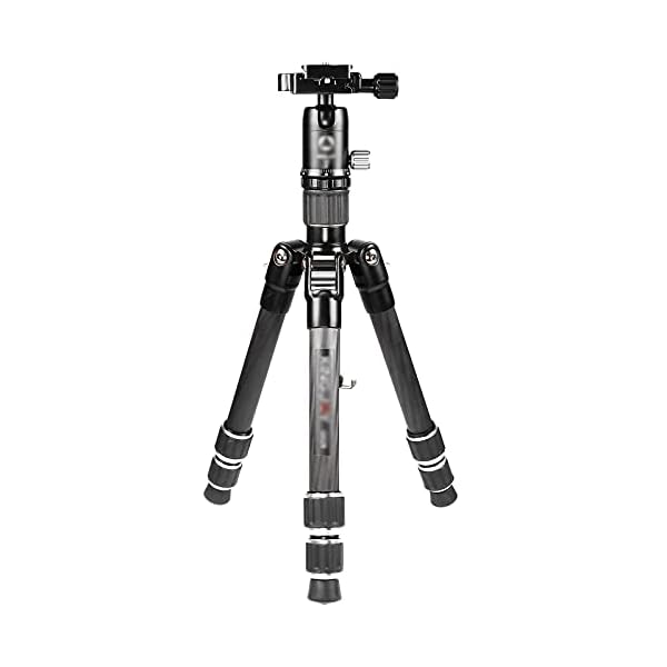 Gyubay Einfach zu Tragen Mini-Stativ-Kohlefaser tragbarer Makro-Stand SLR-Kamera-Fotografie-Stativ Stativ für Outdoor… – Bild 4