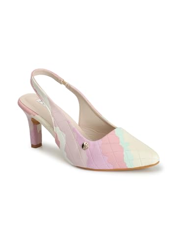 Elle Womens Backstrap Mules Colour-Pink-Cream, Size-UK 7 (B0CSNCB6VK) Amazon Price History, Amazon Price Tracker