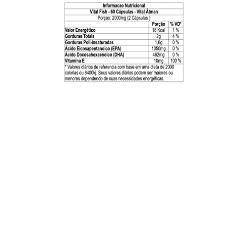 Vital Atman Vital Fish - 60 Cápsulas - Vital Âtman