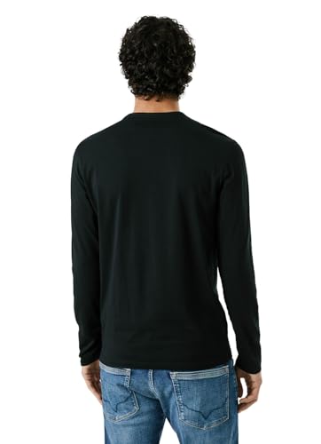 Pepe Jeans Herren Original Basic 2 Long N T-shirt, Schwarz (Black), XXL – Ansicht 4