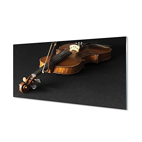 Impression sur verre 140x70 cm Violon Tulup pour la décoration murale du salon