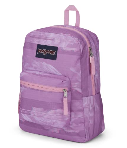 Image of JanSport Cross Town Backpack 17 inch x 12.5 inch x 6 inch - Simple Bag for Everyone with 1 Main Compartment, Front Utility Pocket - Premium Class Accessories - Static Rose