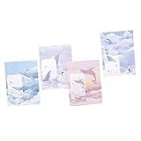 MOTHNUR 4 Sätze Teiliges Briefpapier set mit Frischem Stil Glattes Schreibpapier mit Kreativen...