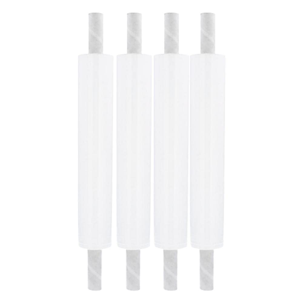 PSBM White Stretch Wrap, Extended Core Handles, 20 Inch x 1000 Feet, Full Pallet of Plastic Cling Color Hand Stretch Film Rolls for Packaging Moving Packing Pallets
