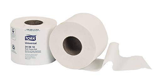 Tork 240616 Universal Bath Tissue Roll, 2-Ply, 3.75" Width x 4.00" Length, White