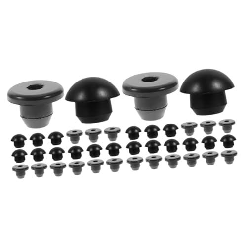 ABOOFAN 2 Series Tapon De Aceite Gato Tapa Tapones Hidraulicos Tapón De Gato Hidráulico De Goma Enchufe De Llenado De Aceite De Gato Hidráulico Conector Jack Caucho Negro 40 Piezas*2