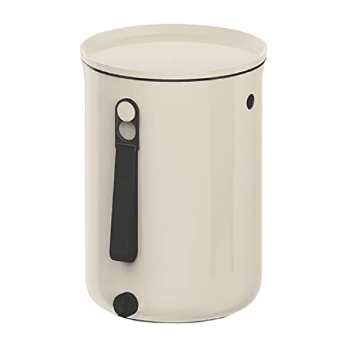 Skaza Bokashi Organko (16 L) Composteur pour Jardin et Cuisine en Plastique Recyclé | Kit de démarrage avec Activateur de Fermentation Bokashi Organko 1 kg (Gris-Lime) Cover