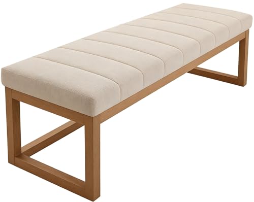 Hoowarm Cojin para Banco Jardin con Cremallera Antideslizante Zapatero Cojines de Asiento de Silla Larga Interiores y Exteriores Cojín de Muebles Rectangular para Comedor，Sofá,Terrazas(B4,80x40x6cm)