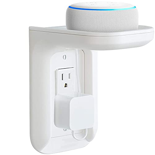 Fixation murale Echo Dot et Sonos au design blanc élégant et discret