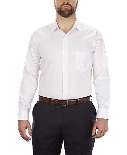 Van Heusen Men's BIG FIT Dress Shirts Poplin (Big and Tall)