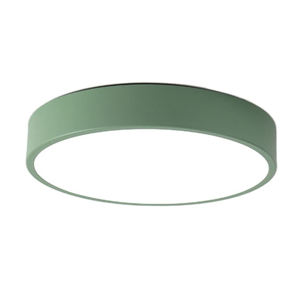 Plafonnier encastré style nordique en métal vert pour une déco épurée
