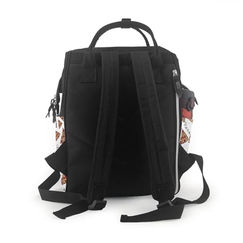Sac à dos grande capacité multifonction pizza pour simplifier le change de bébé - 3
