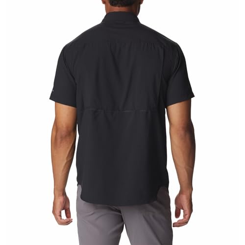 Image of Columbia Men Polyester Loose Omni-Shade Ridge Utility Lite Hiking and Trekking Short Sleeve Shirt