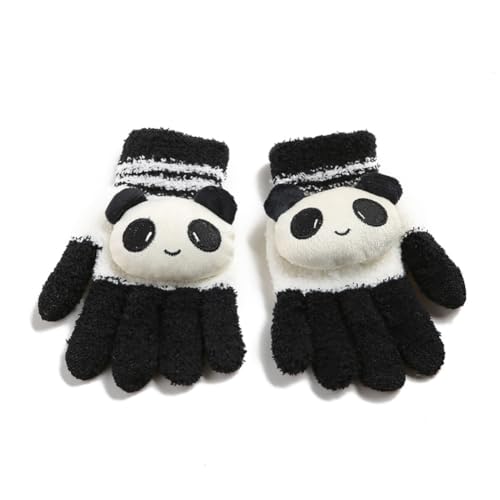 2 Pairs Kids Warm Gloves Toddler Winter Gloves Boys Sports Gloves Girls Full Finger Mittens2