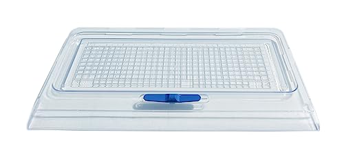 Image of SHRITHU Vegetable Box Cover LID Fridge Compatible With LG Automatic Refrigerator Single Door Fridge 215 To 270 Liter Chiller Tray Pack Of 1 Part Code 3550JF1012, Transparent
