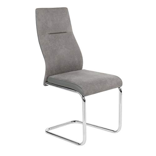 VIVACE Glaris Silla de Comedor, Tela, Polipiel, 4243101 cm, 4 Unidades