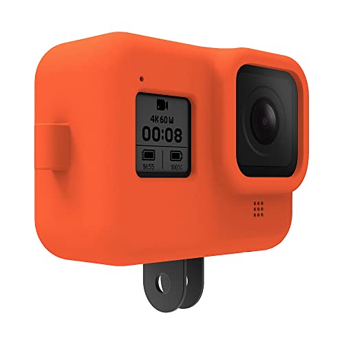 Funda de silicona para GoPro 8 que evita arañazos en la cámara y lente azul 3