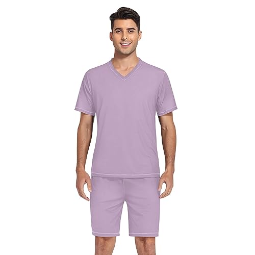 GAIGEO Cerise Mens Pajamas Sets, Mens Summer Pjs Sets, Summer Pjs for Men, S-XXL4